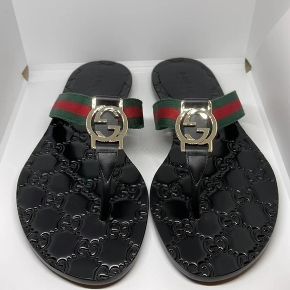 Gucci‎ NEW leather sandals authentic 100%​ - Picture 3 of 14